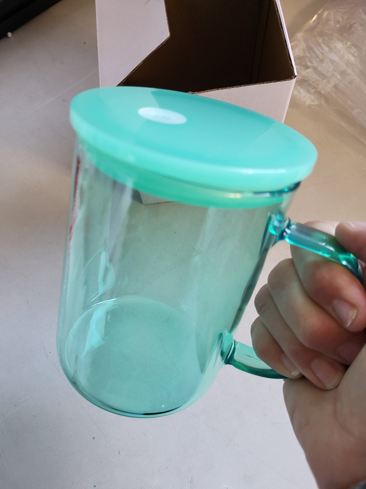 Mugs - Glass 17oz Sublimation with Lids