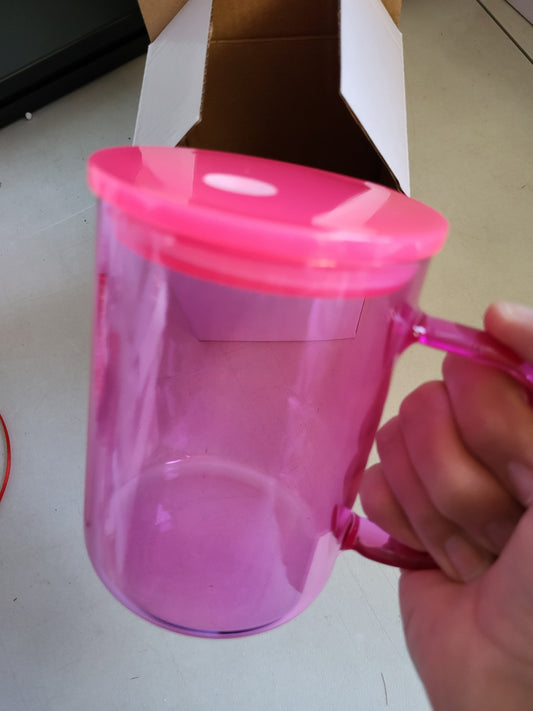 Mugs - Glass 17oz Sublimation with Lids