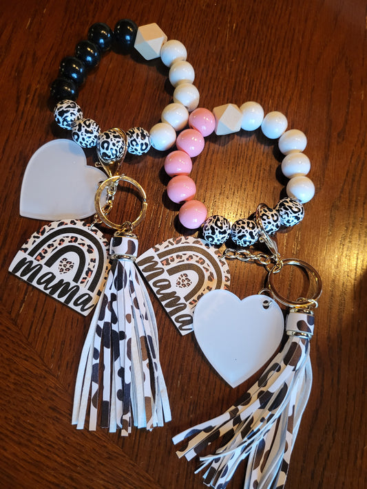 Wristlet - Mama Wristlets with Sublimation Hearts