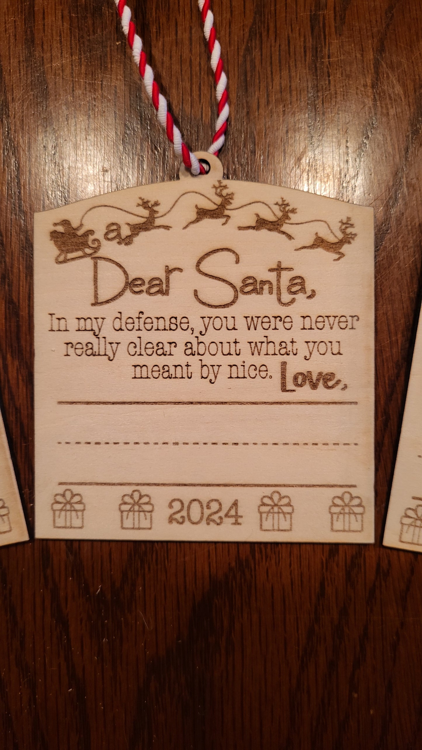 Christmas Ornament Wood Cut Sheets - Tags