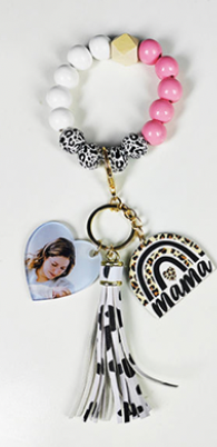 Wristlet - Mama Wristlets with Sublimation Hearts