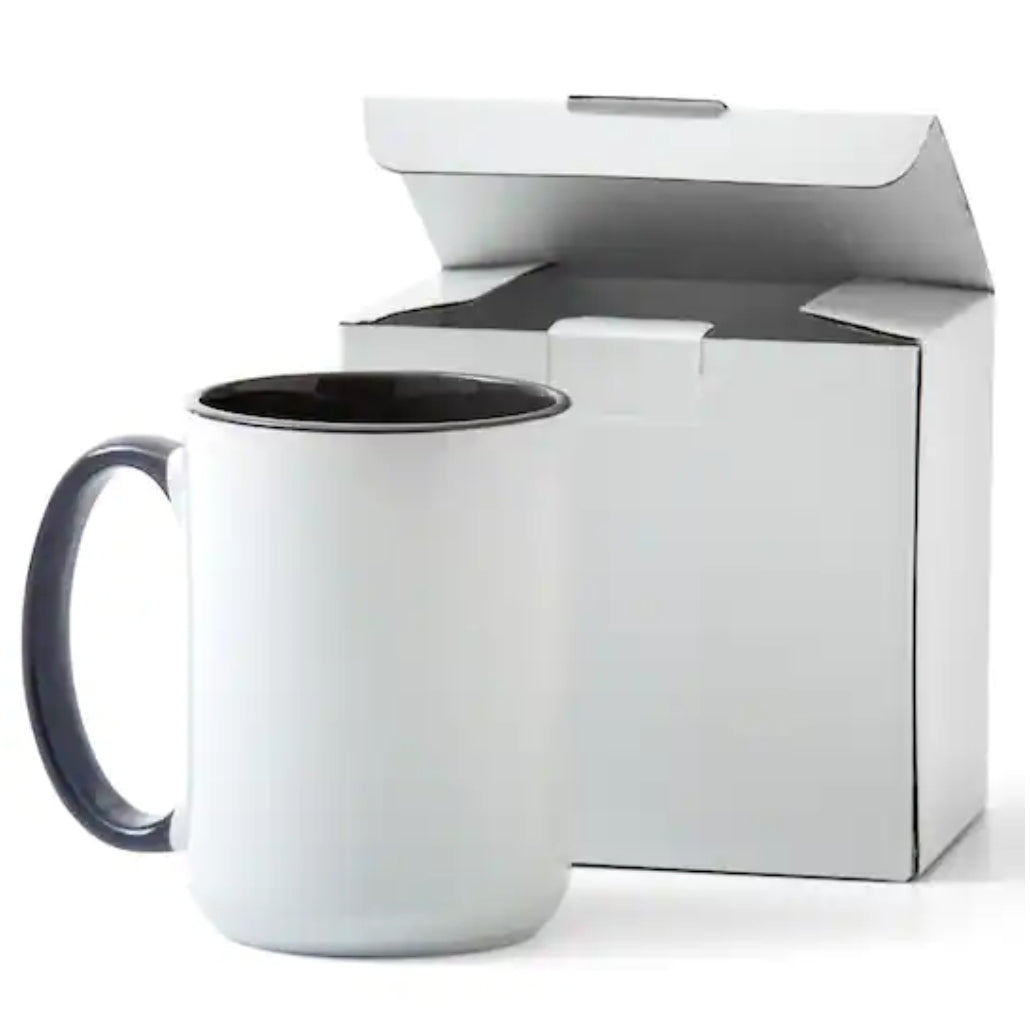 Mugs - 15oz Coloured Handle/Inner