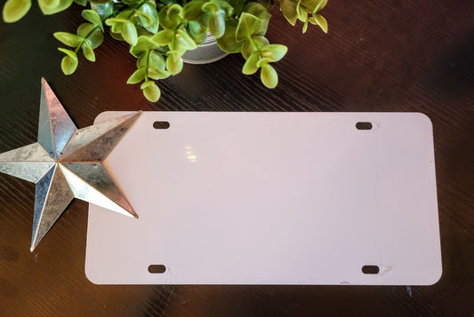 Aluminum - sublimation license plates