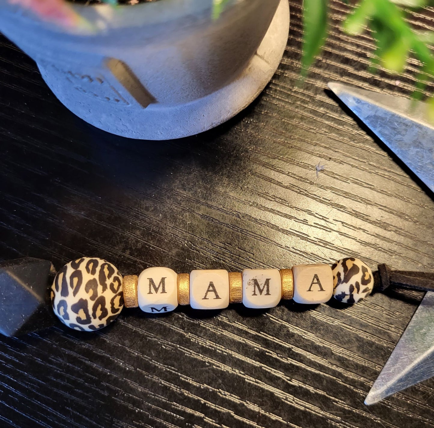Beaded Mama, Sister, Grandma Keychains