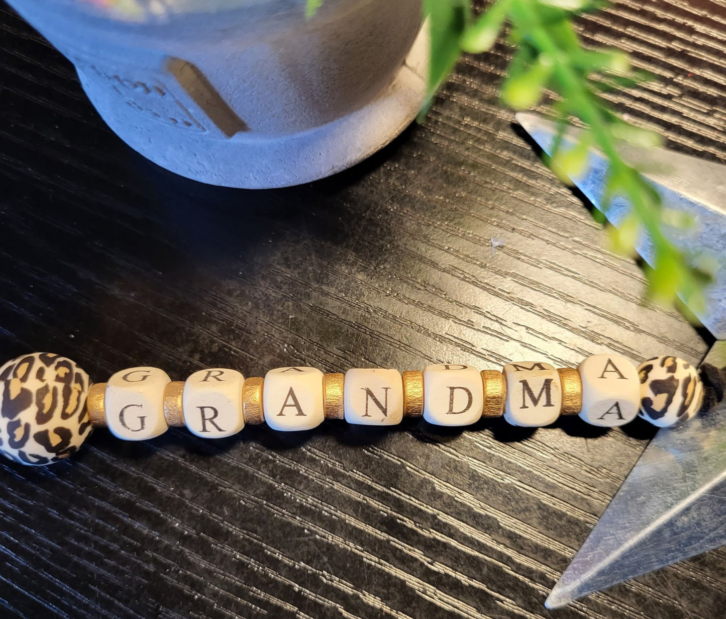 Beaded Mama, Sister, Grandma Keychains