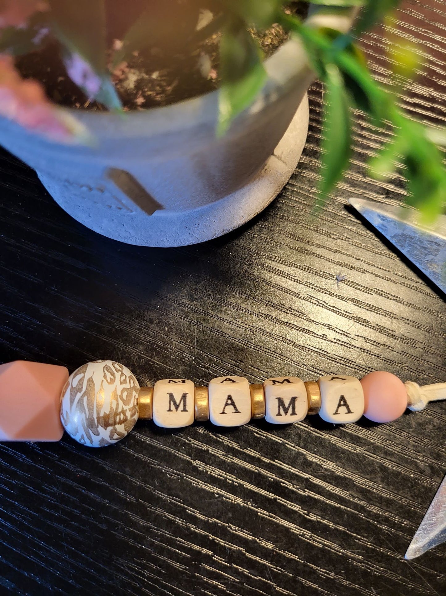 Beaded Mama, Sister, Grandma Keychains