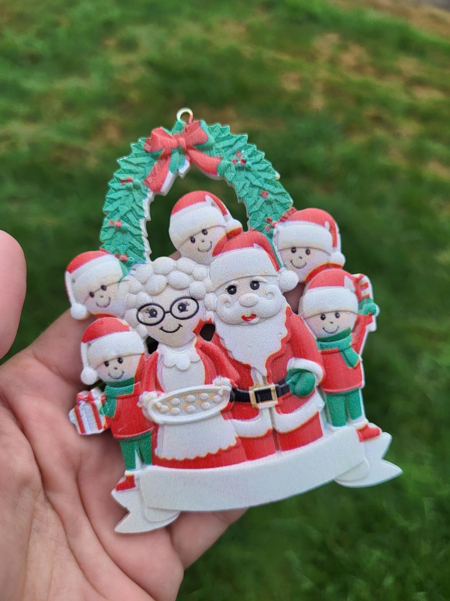 Santa Family Ornament