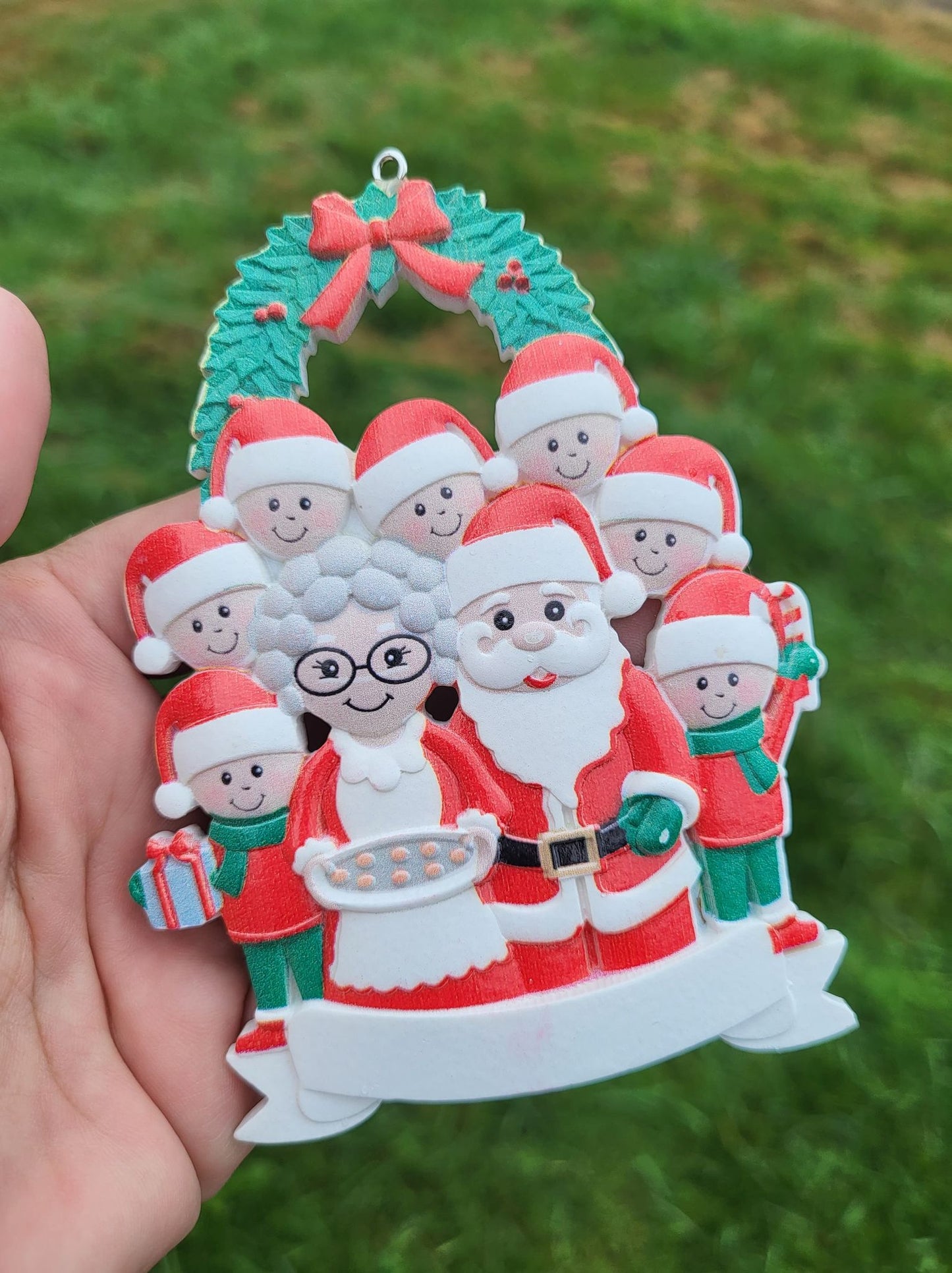 Santa Family Ornament