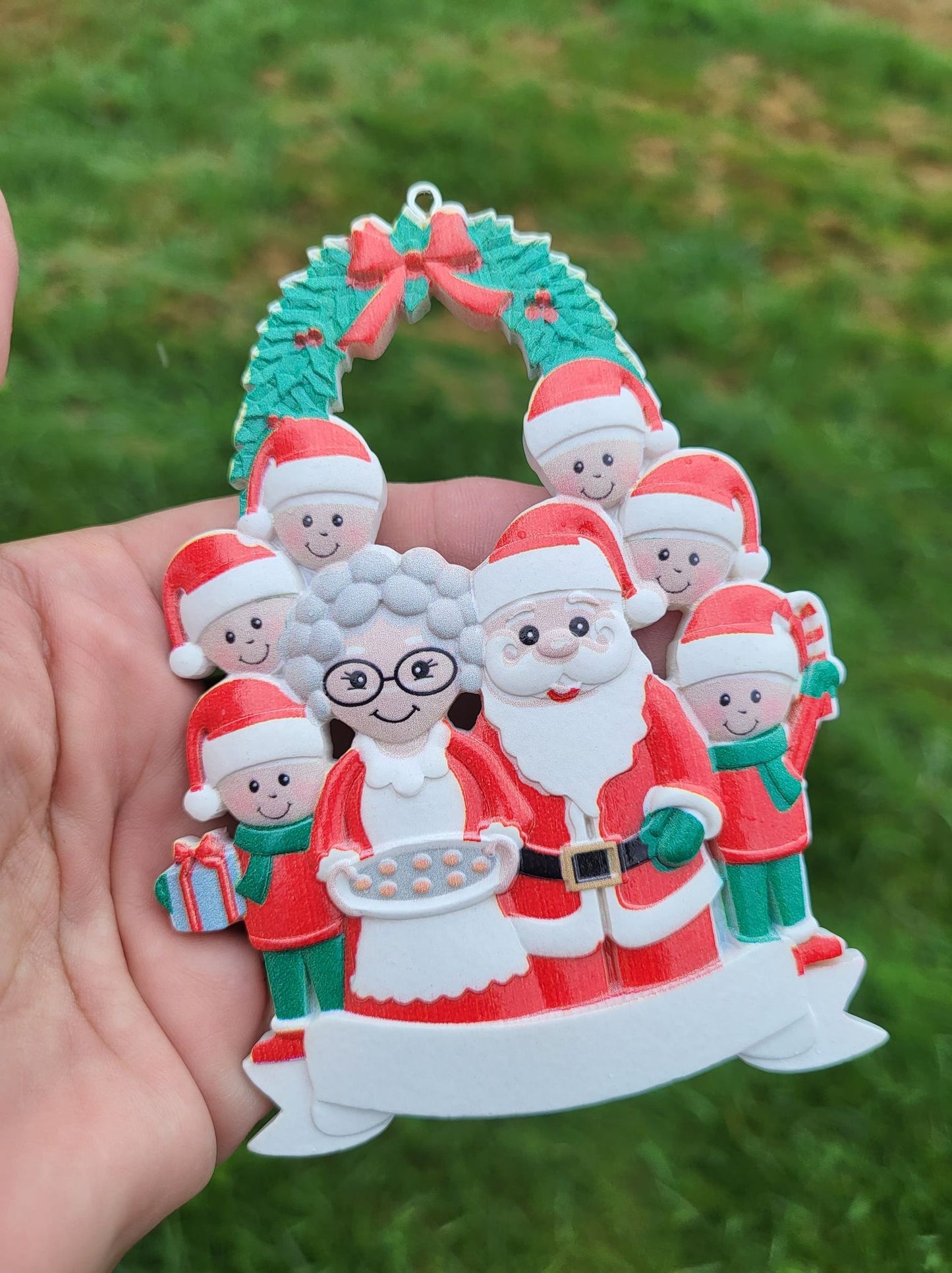 Santa Family Ornament