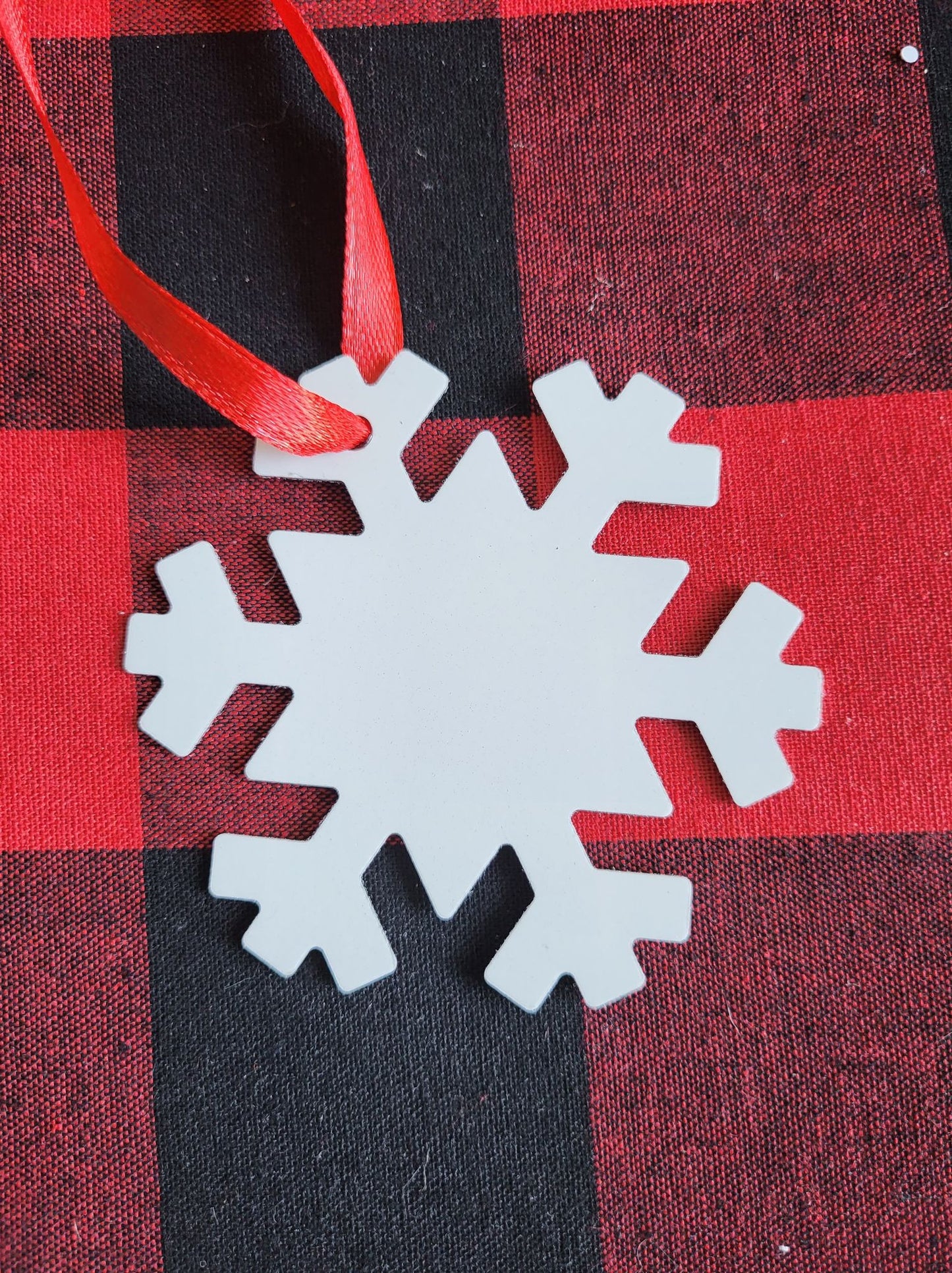 Snowflake Sublimation Aluminum Ornaments