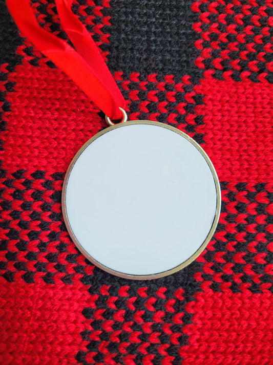 Christmas Tree Sublimation Ornaments - Round & Metal