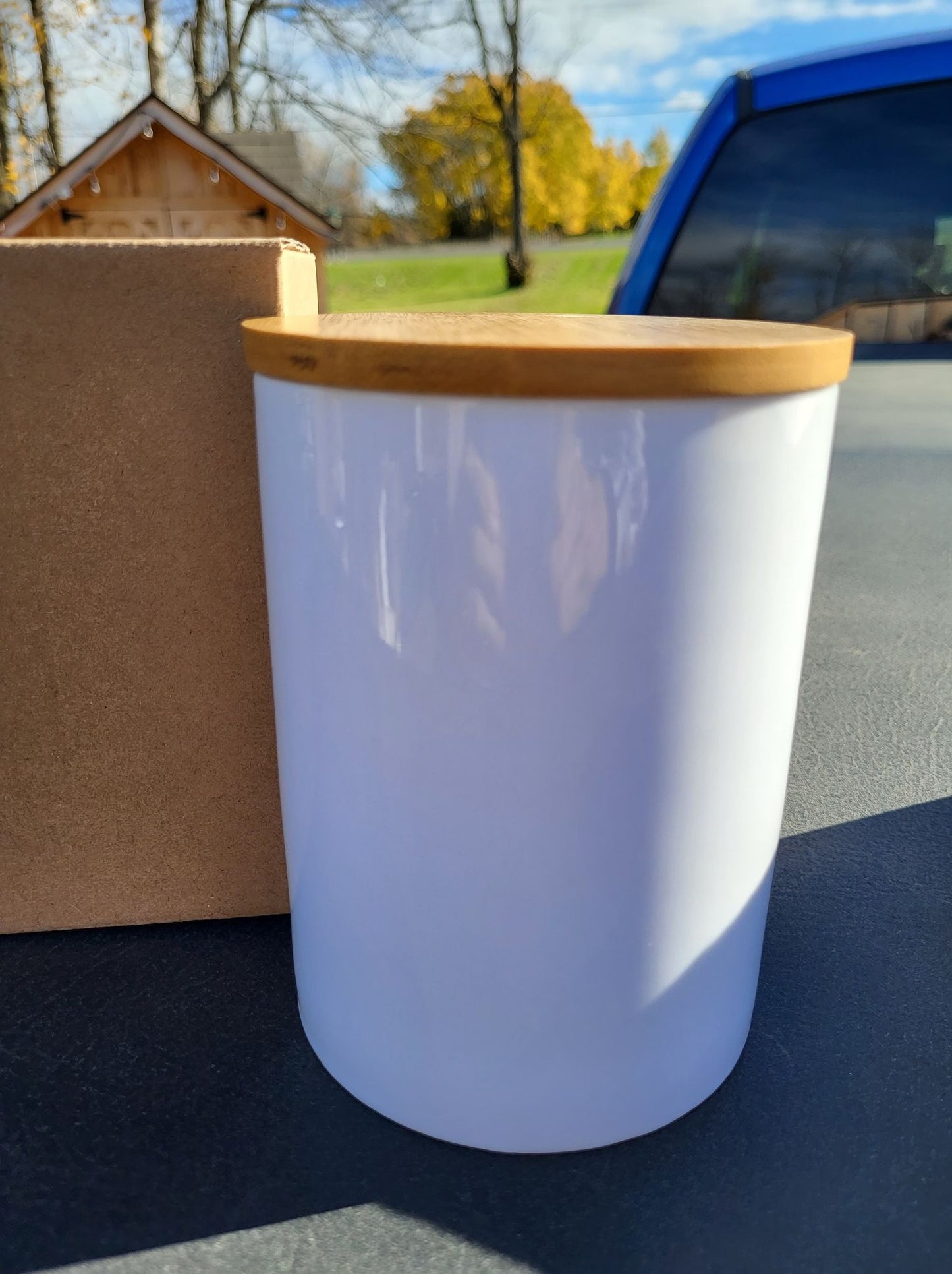 Canisters - Sublimation Ceramic with Bamboo Lids