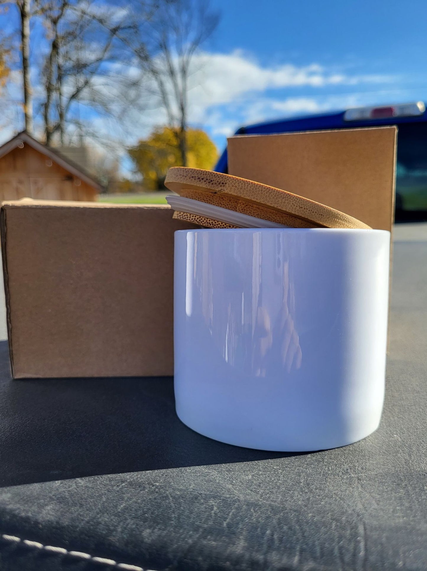 Canisters - Sublimation Ceramic with Bamboo Lids