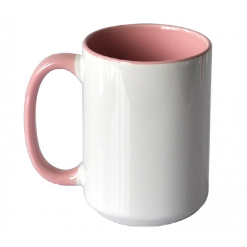 Mugs - 15oz Coloured Handle/Inner