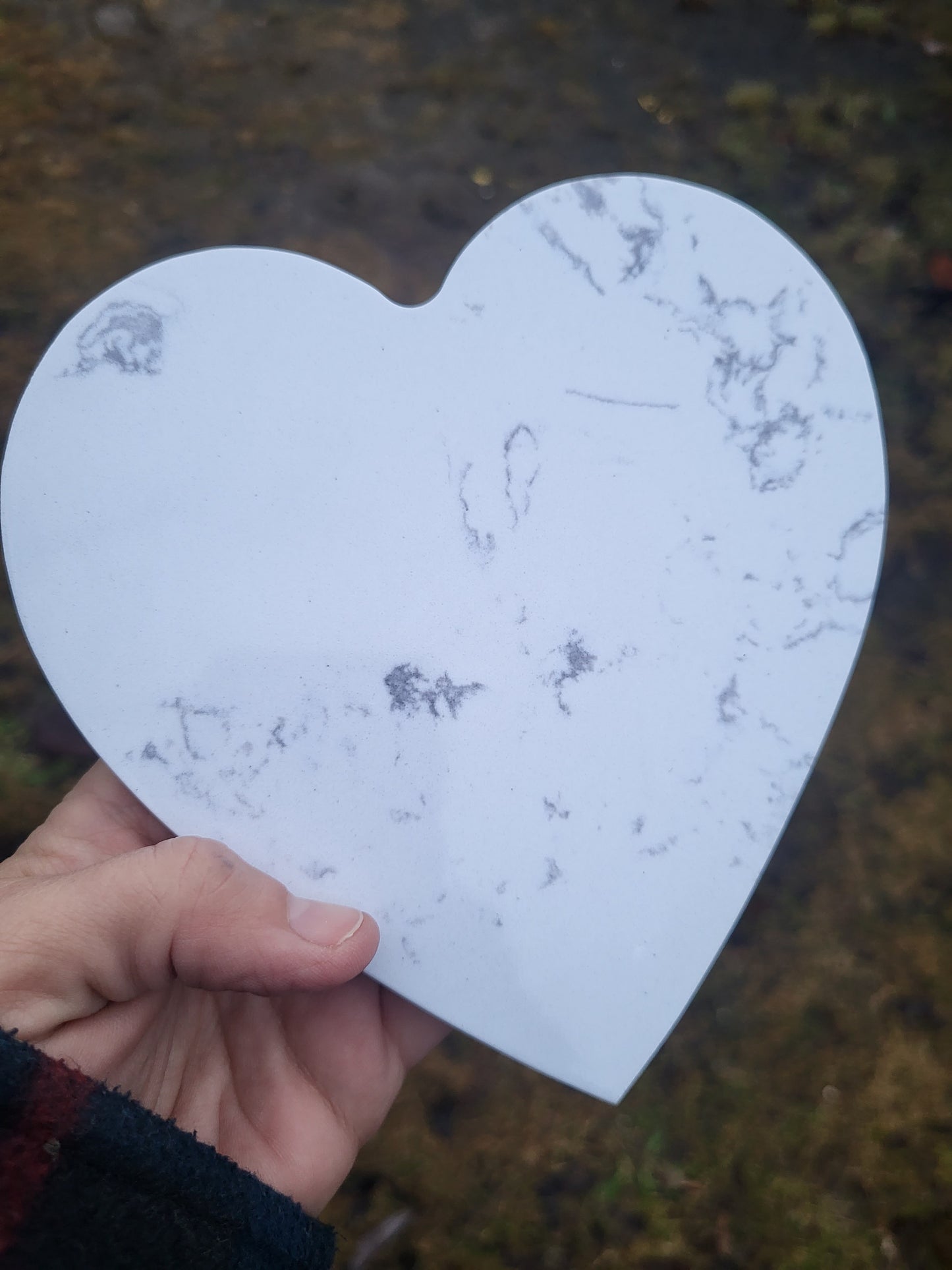 Marble Heart Photo Slates - Sublimation