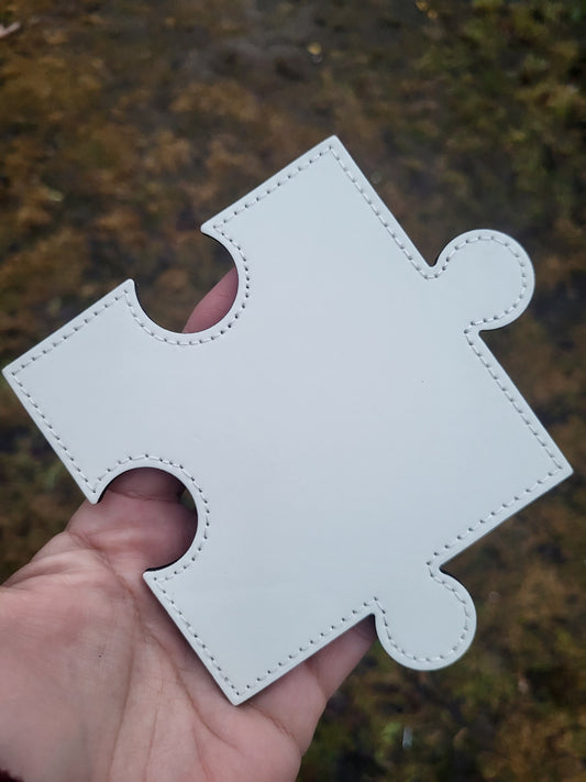 Coasters - PU Leather Puzzle Piece