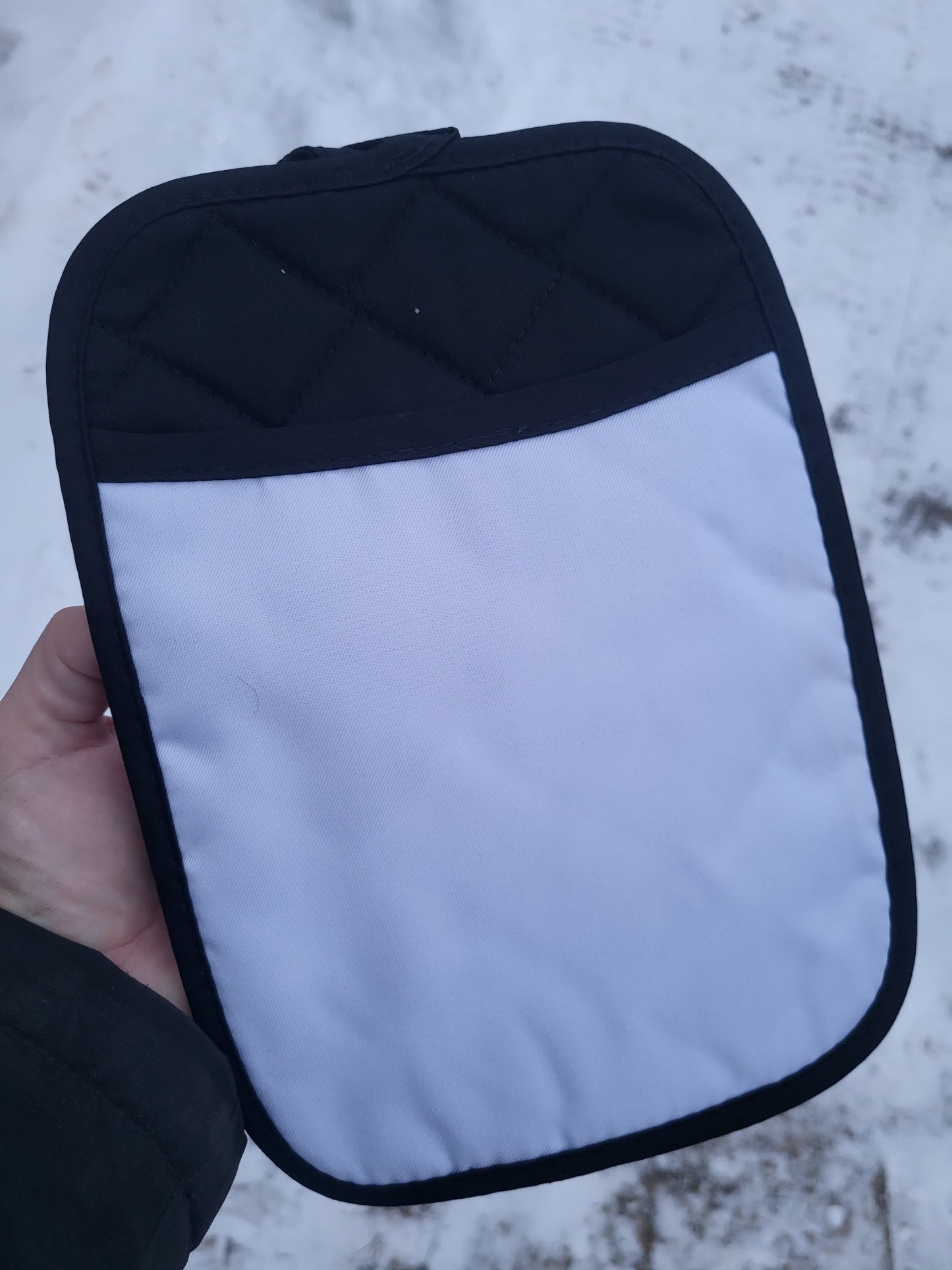 Pot Holder - Pocket Sublimation with Black Trim