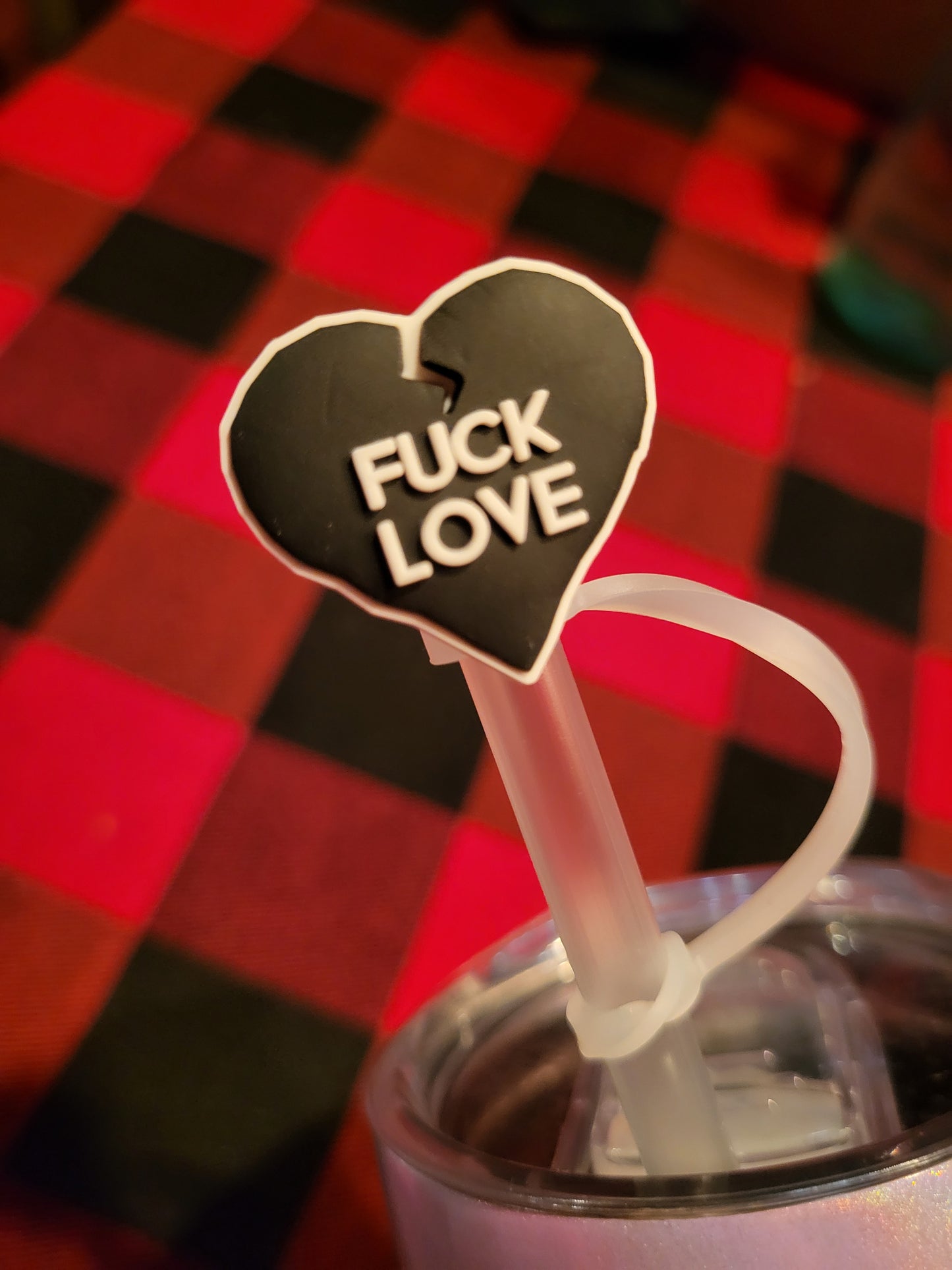 Straw Toppers - Silicone Valentine's Day