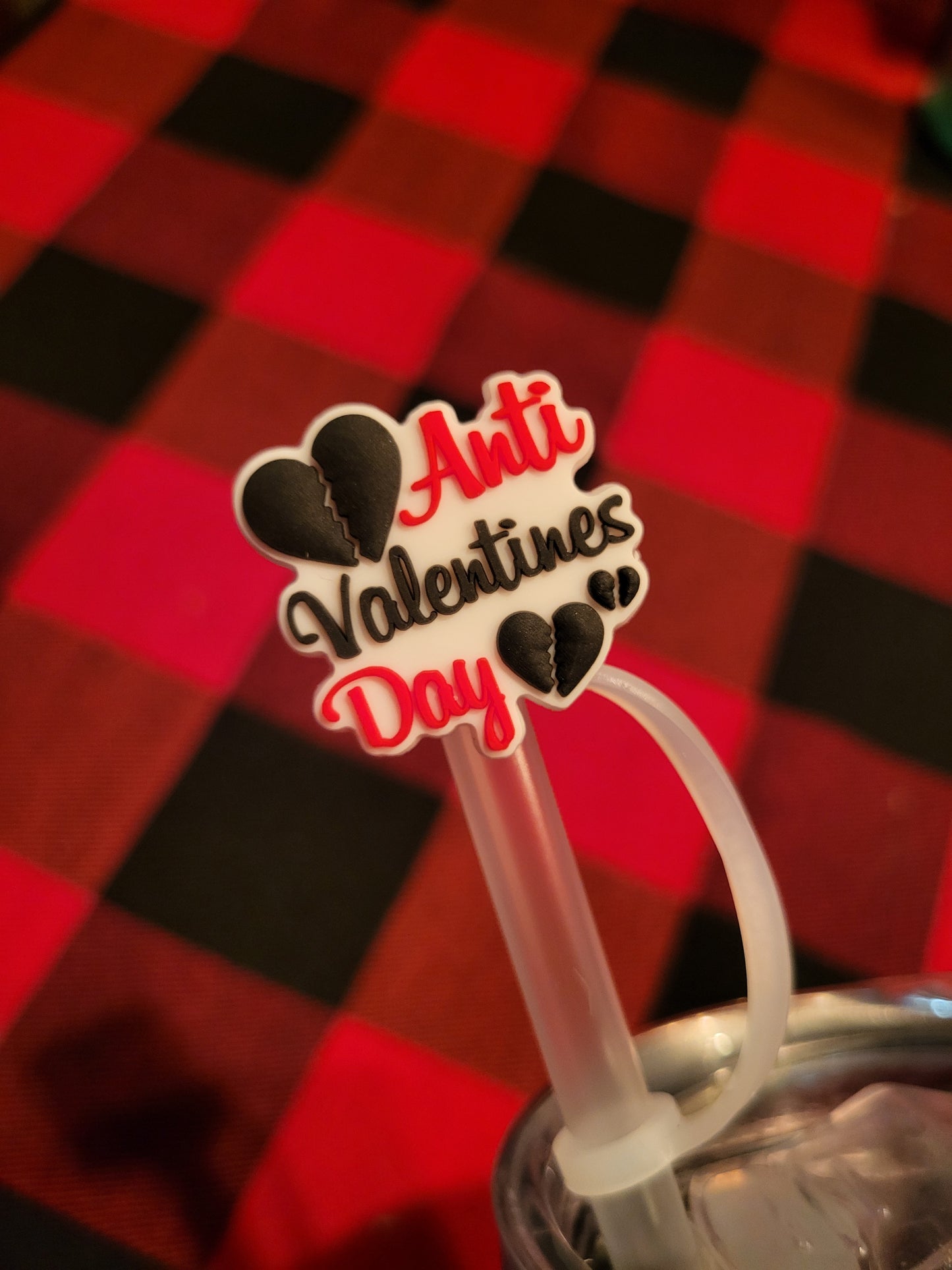 Straw Toppers - Silicone Valentine's Day