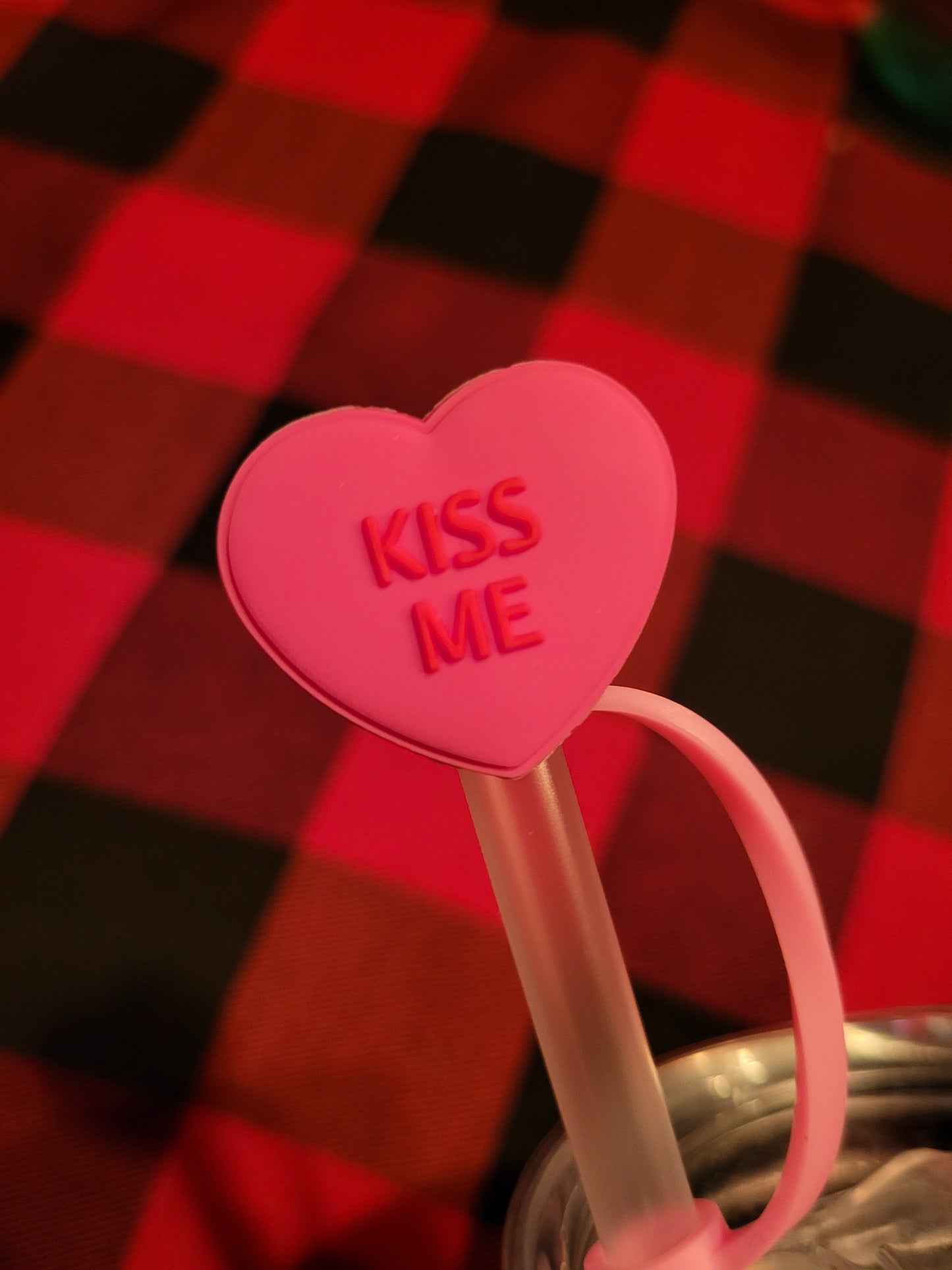 Straw Toppers - Silicone Valentine's Day