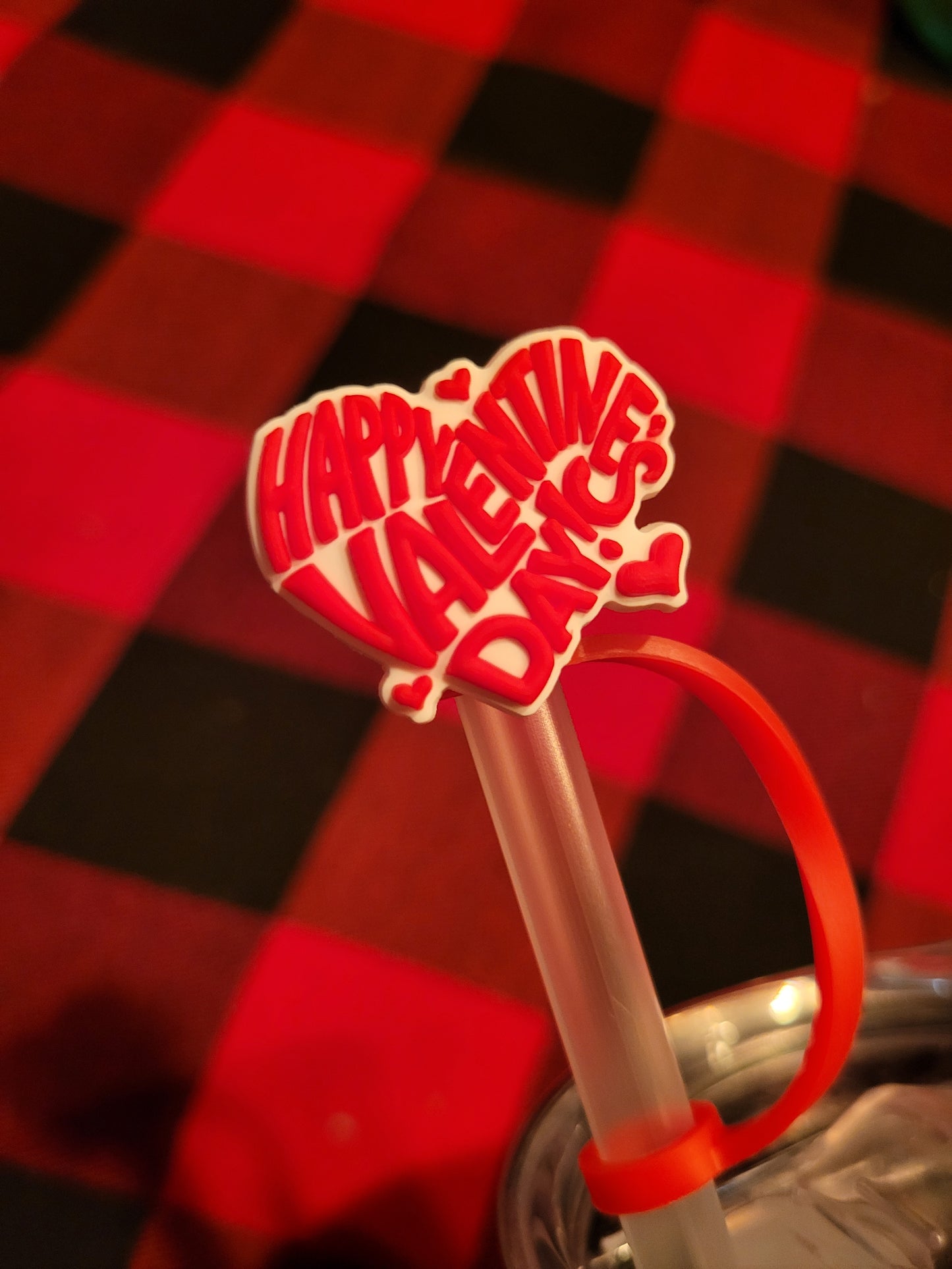 Straw Toppers - Silicone Valentine's Day