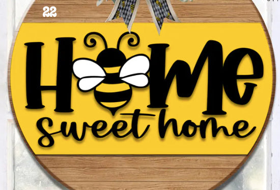 Round Laser Cut Sign Kits - Summer / Pet / Personalized