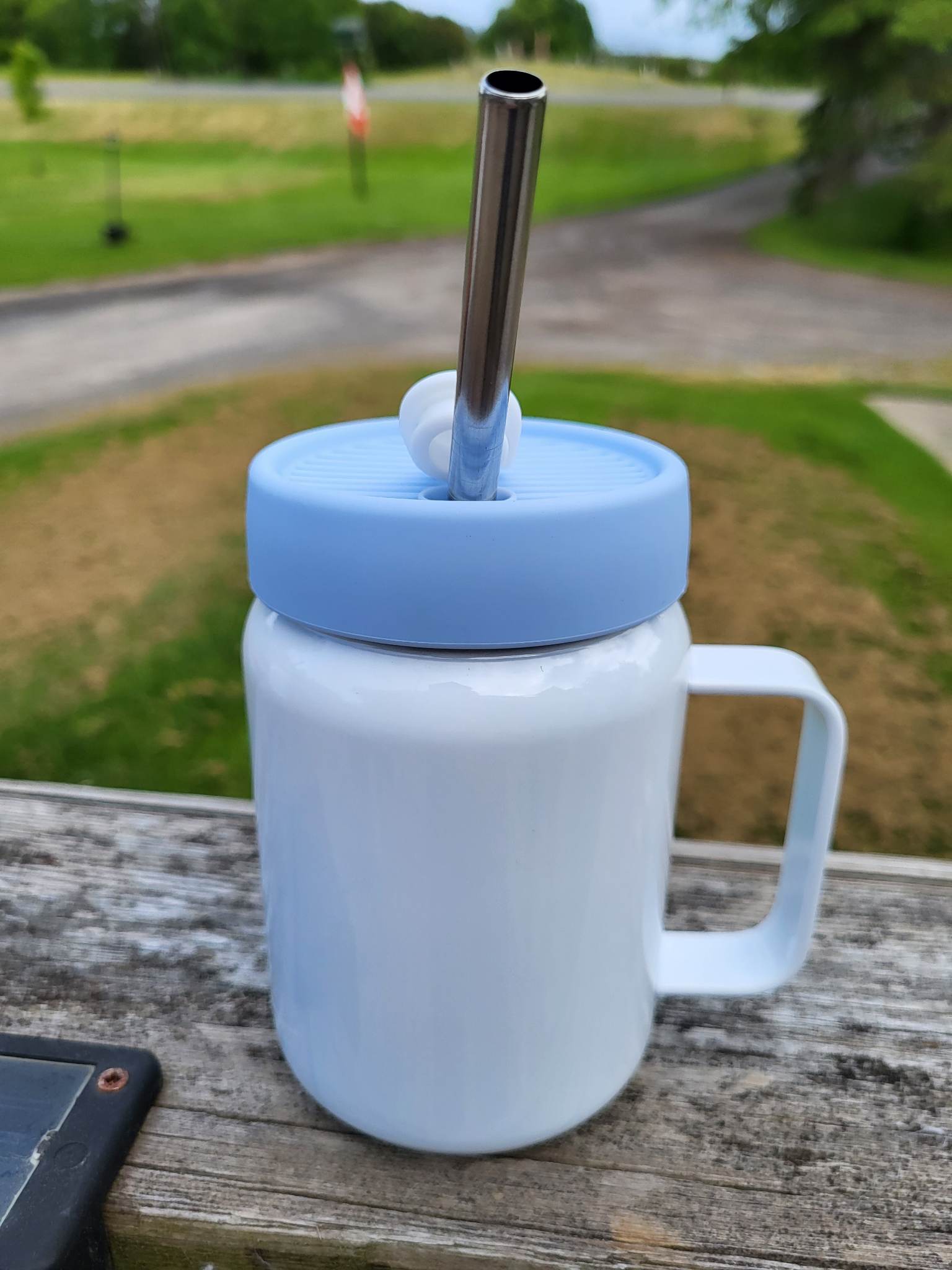 Mason Jar Tumblers Stainless Sublimation with Silicone Lids