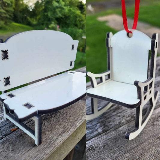 Memory Rocking Chair and Bench - MDF Sublimation