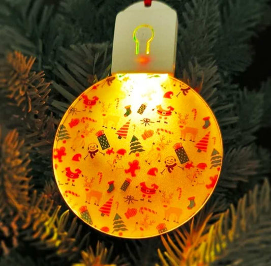 Christmas LED Ball Ornament - Sublimation