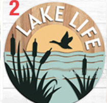 Round Laser Cut Sign Kits - Backyard, Cottage, Lake, Drinks, BBQ & Fishing