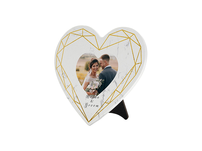 Marble Heart Photo Slates - Sublimation