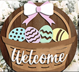 Round Laser Cut Sign Kits - Easter