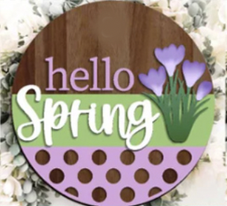 Round Laser Cut Sign Kits - Spring – Sublimation Blanks - FABB (Family ...
