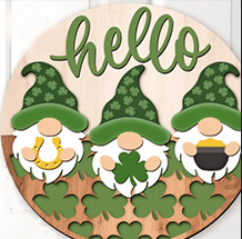 Round Laser Cut Sign Kits - St Paddy's Day