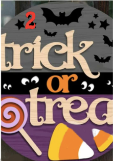 Round Laser Sign Kits - Fall / Halloween