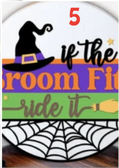 Round Laser Sign Kits - Fall / Halloween