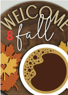 Round Laser Sign Kits - Fall / Halloween