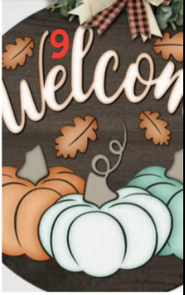 Round Laser Sign Kits - Fall / Halloween