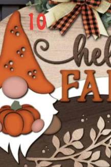 Round Laser Sign Kits - Fall / Halloween