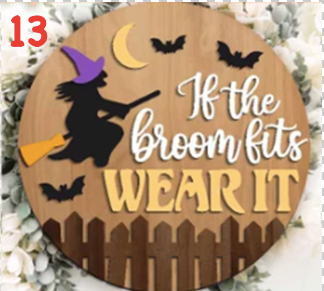Round Laser Sign Kits - Fall / Halloween