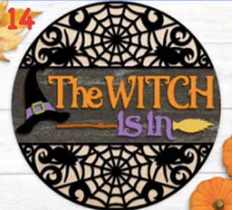 Round Laser Sign Kits - Fall / Halloween