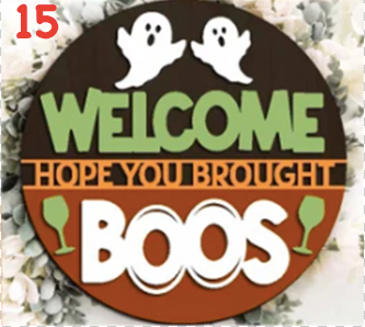 Round Laser Sign Kits - Fall / Halloween