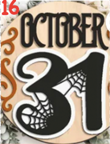 Round Laser Sign Kits - Fall / Halloween