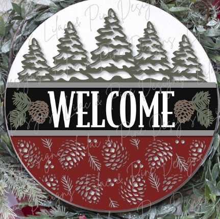 Round Laser Cut Sign Kits - Winter, Christmas, Hockey, Football