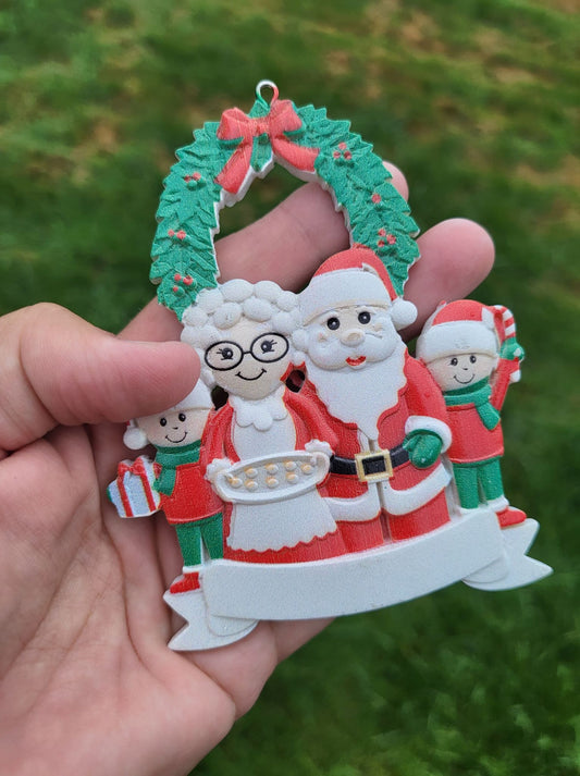 Santa Family Ornament