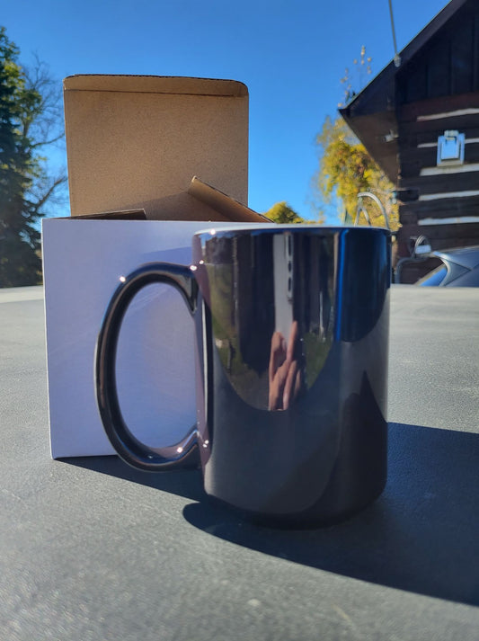 Mugs - Heat Activated Black Glossy Sublimation