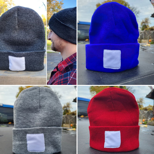 Hats - Unisex Adult Winter Toques with Patch