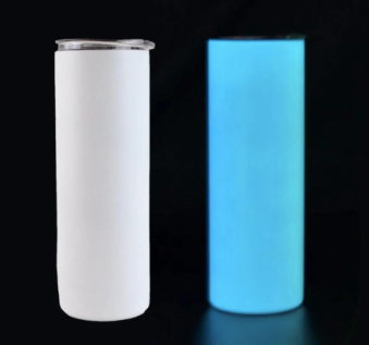 Glow Tumblers - Sublimation - White to Green, Blue or Orange